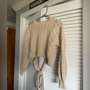 Windsor cropped knitted sweater